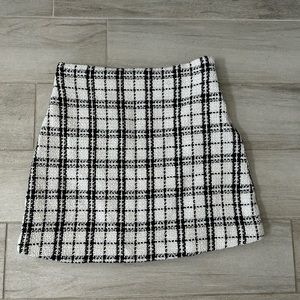 Pink Lily Plaid Skirt
